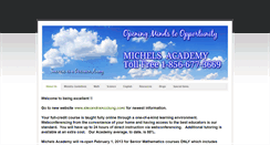 Desktop Screenshot of michelsacademy.com