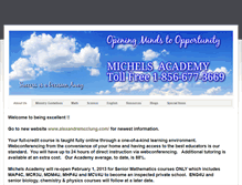 Tablet Screenshot of michelsacademy.com